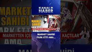 Marketten İçecek Çalıp Böyle Kaçtılar!