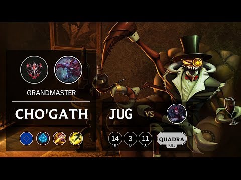 Cho'Gath Jungle vs Elise - EUW Grandmaster Patch 9.17