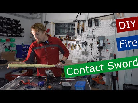 How to build your own DIY Contact Fire Sword Part 1 by Modern Juggling