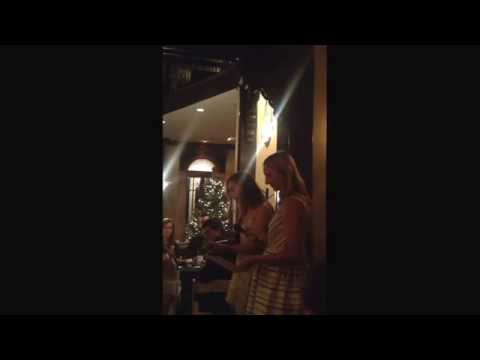 Sweeter with Time: Betsy on the ukulele at Mark and Mandy's rehearsal dinner. So good.