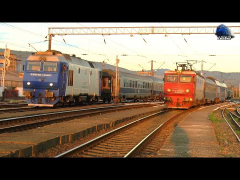 Trenurile Dimineții în Gara Beclean pe Someș/Morning Trains in Beclean pe Someș Station 17 June 2021