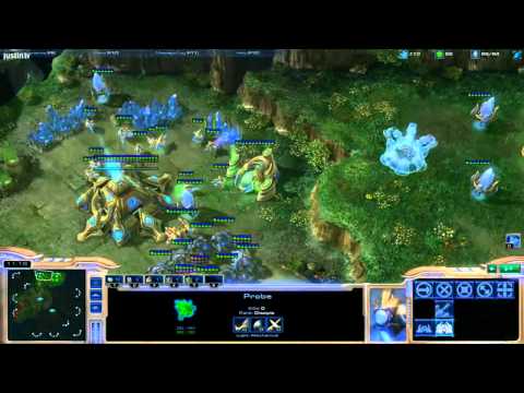 Starcraft 2 - Destiny trolling Minigun's stream [Game 2]