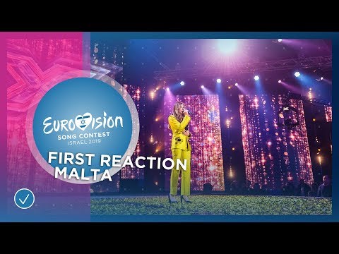 First reaction of Michela Pace from Malta 🇲🇹 - National Selection - Eurovision 2019