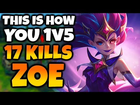 Let me show you the way of the Zoe 1v5. 17 Kills, insane outplays, nostalgic fish game