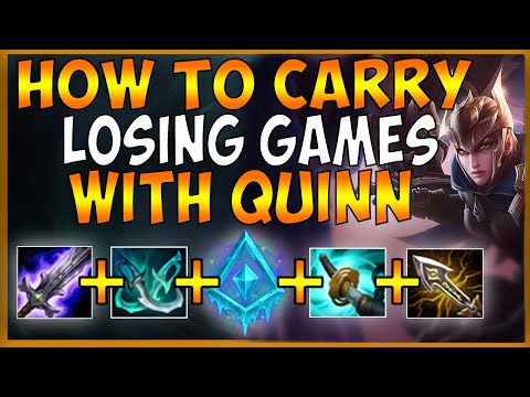 HOW TO CARRY LOSING TEAMMATES WITH QUINN IN SEASON 10 (TOP LANE CAN CARRY) - League of Legends