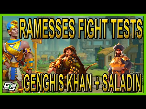 RAMESSES BATTLE TESTS: KHAN + SALADIN - COUNTER THE COUNTER? - Rise of Kingdoms