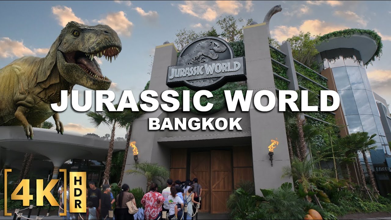 Experience a virtual walkthrough of Jurassic World experience.