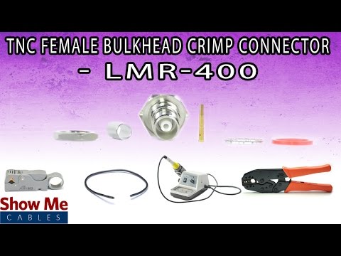 TNC Female Bulkhead Crimp Connector For LMR-400 - Perfect For DIY Installs! #787
