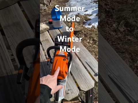 STIHL MS 261 Winter Mode #stihl #chainsaw #HowTo