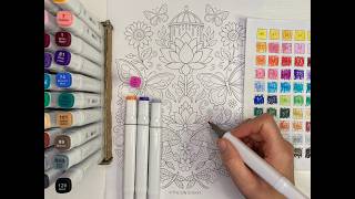 LIVE Mindfulness Coloring for Adults | Lotus & Butterfly ASMR