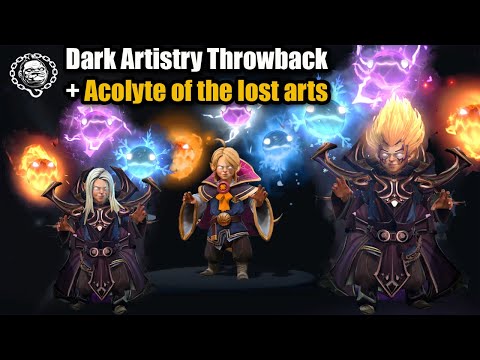 Dota 2 Invoker Dark Artistry Throwback + Acolyte of the lost arts