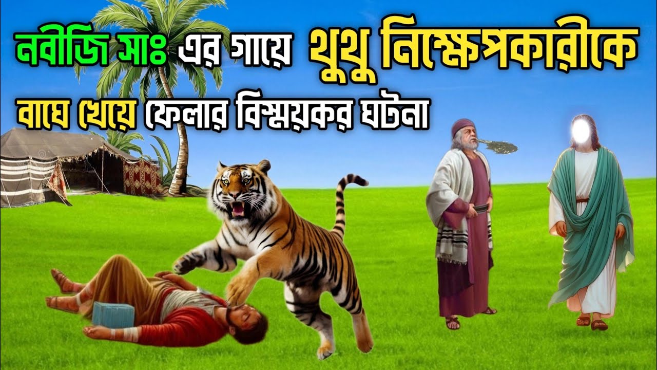 নবীজি সাঃ এর গায়ে থুথু নিক্ষেপকারীকে বাঘে খেয়ে ফেলার বিস্ময়কর ঘটনা || Islamic Prophet Story