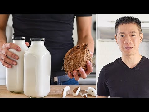 CRACKING UP Fresh Coconut Milk with a side of good puns