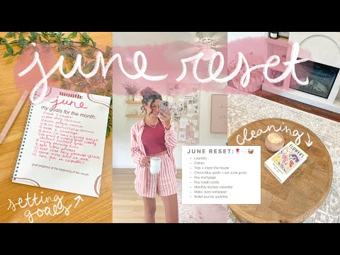 june reset routine! clean, organize, budget, & plan with me! *monthly reset*