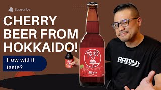 BEER LOVERS! BEER made from Hokkaido Cherries, how SWEET is it?!