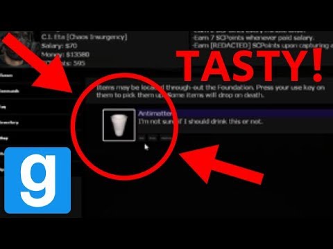 Drinking Antimatter!!! [GMod - SCP RP]