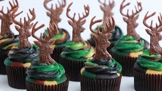 CAMOUFLAGE DEER HUNTER CUPCAKES - NERDY NUMMIES