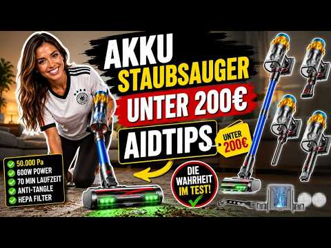 Akku Staubsauger Unter 200€: AIDTIPS Akku Staubsauger, 50KPA/600W/70Mins – Die Wahrheit im Test!