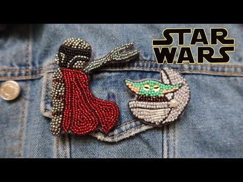 Брошь из бисера Малыш ГРОГУ своими руками || Брошь ЗВЕЗДНЫЕ ВОЙНЫ || DIY beaded brooch Baby GROGU