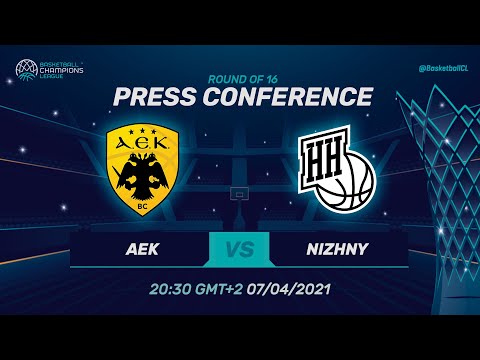 AEK v Nizhny Novgorod - Press Conference | Basketball Champions League 2020/21