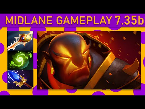 ⭐Ember Spirit 20 Kills! Mid Gameplay 7.35b - Dota 2 High MMR