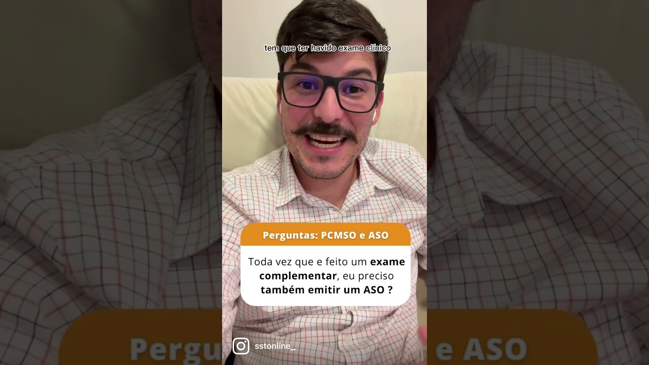 Toda vez que e feito um exame complementar, eu preciso também emitir um ASO ? #PCMSO #ASO  #ESOCIAL