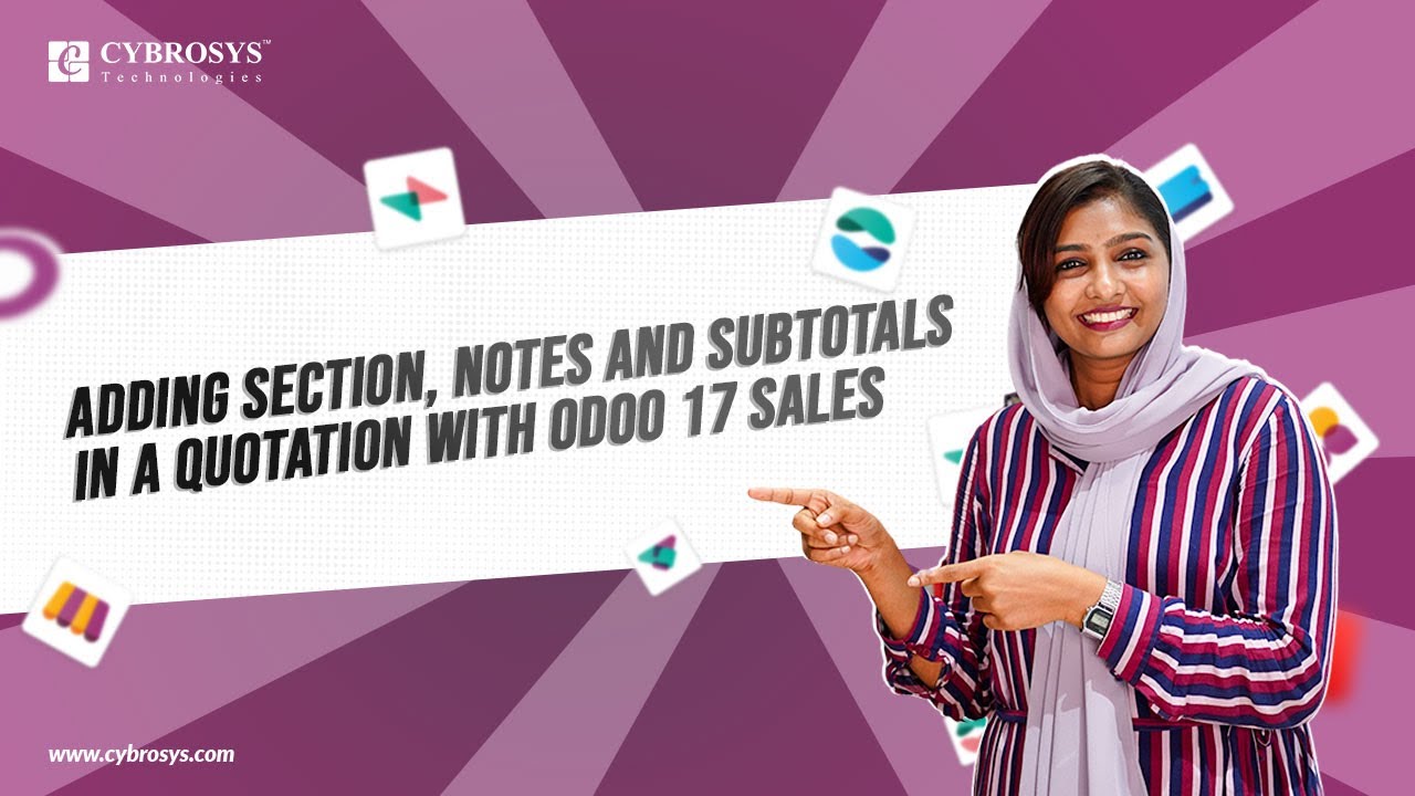 #7 How to Add Sections, Notes, & Subtotals in a Quotation With Odoo 17 Sales App | Odoo 17 Features