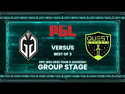 Full Game: Gaimin Gladiators vs Quest Esports Game 1 (BO3) | DPC 2023 Tour 3 Division 1: WEU