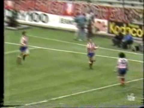 TEMP 89-90 Jornada 28. 1-0 Manolo (Atletico-Oviedo...