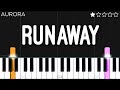 AURORA - Runaway | EASY Piano Tutorial