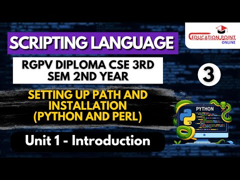 Setting Up Path and Installation (Python and Perl) | Scripting Language RGPV Diploma CSE 3rd Sem