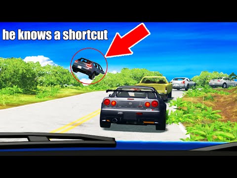 BeamNG DRIVE - Dashcam Cars Accidents (Dashboard Camera Edition)