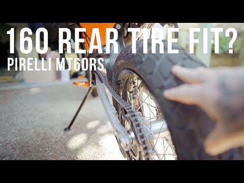 KTM EXC SUPERMOTO 160 REAR TYRE | HOW IT FITS | PIRELLI MT60RS