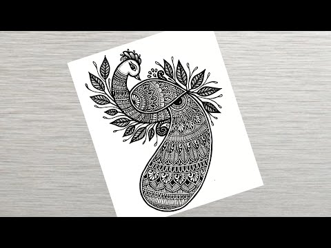 How to draw Mandala for Beginners Peacock mandala art peacock drawing stepbystep doodle art