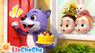 Download lagu Knock Knock, Big Wolf at the Door | Learn Animals | Nursery Rhymes & Kids Songs | LiaChaCha mp3