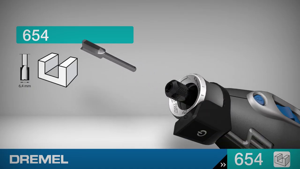 Dremel® - Router Bit (HSS)/6,4mm - 654