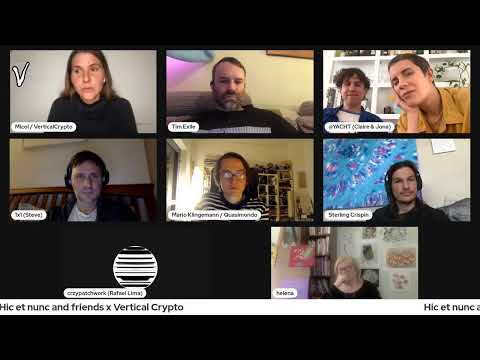 Hic et nunc and friends x Vertical Crypto