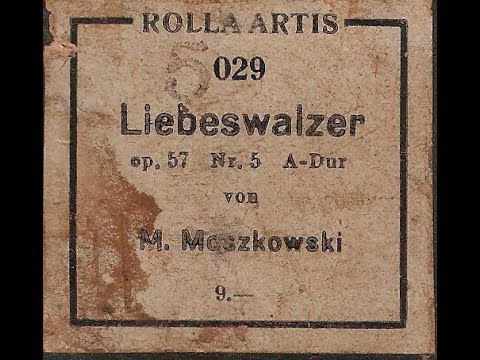 Liebeswalzer Op 57 Nº 5 M. Moszkowski desde Viedma, Argentina, en Pianola por Horacio E. Asborno