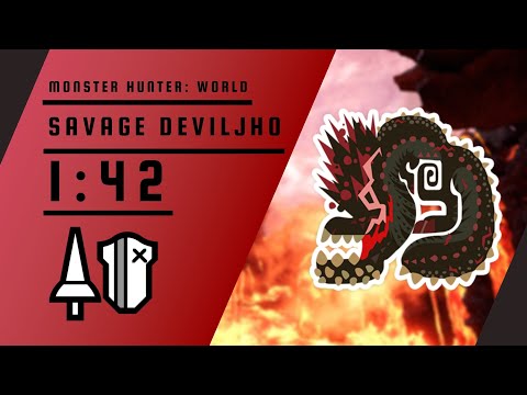 MHW Iceborne (PC) | Savage Deviljho | Lance Solo | 01'42''41