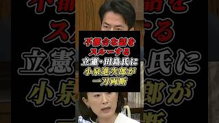 慰霊式典のヤジを無視する立憲・田島麻衣子氏に小泉進次郎が一刀両断 #自民党 #立憲民主党