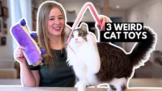 Testing 3 of the weirdest cat toys from TikTok!