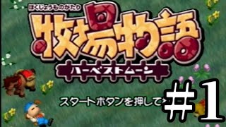 【2人実況】初日からいきなり何もせずに寝てしまい1日目を無駄にする牧場物語【牧場物語 ハーベストムーン】実況プレイpart1