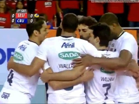 Superliga Masculina de Volei 2012/2013 (semifinal) jogo 2 - Sesi SP 0 x 3 Sada Cruzeiro