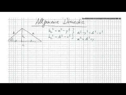 Der Cosinussatz (Herleitung)