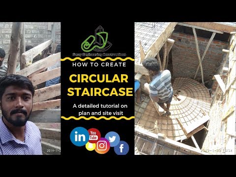 CIRCULAR STAIRCASE | 2D PLAN | 3D MODEL | SITE VISIT...