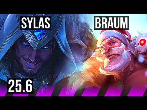 SYLAS & Ashe vs BRAUM & Ezreal (SUP) | KR Grandmaster | 25.6