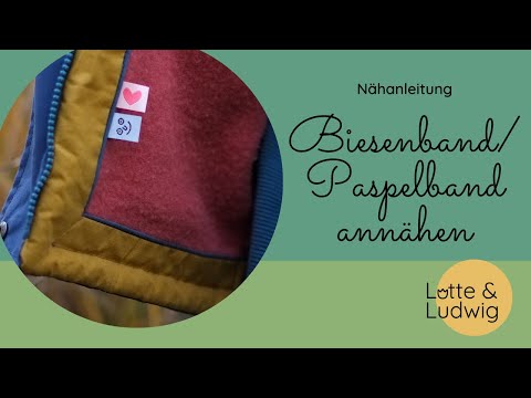 Biesenband/Paspelband annähen
