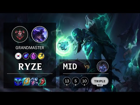 Ryze Mid vs Sylas - KR Grandmaster Patch 11.9