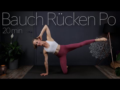 20 min ABDOMEN BACK BUTT PILATES | Home workout for strong core muscles | No equipment required