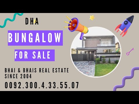 NEW 1 KANAL BUNGALOW FOR SALE IN DHA LAHORE PHASE 7